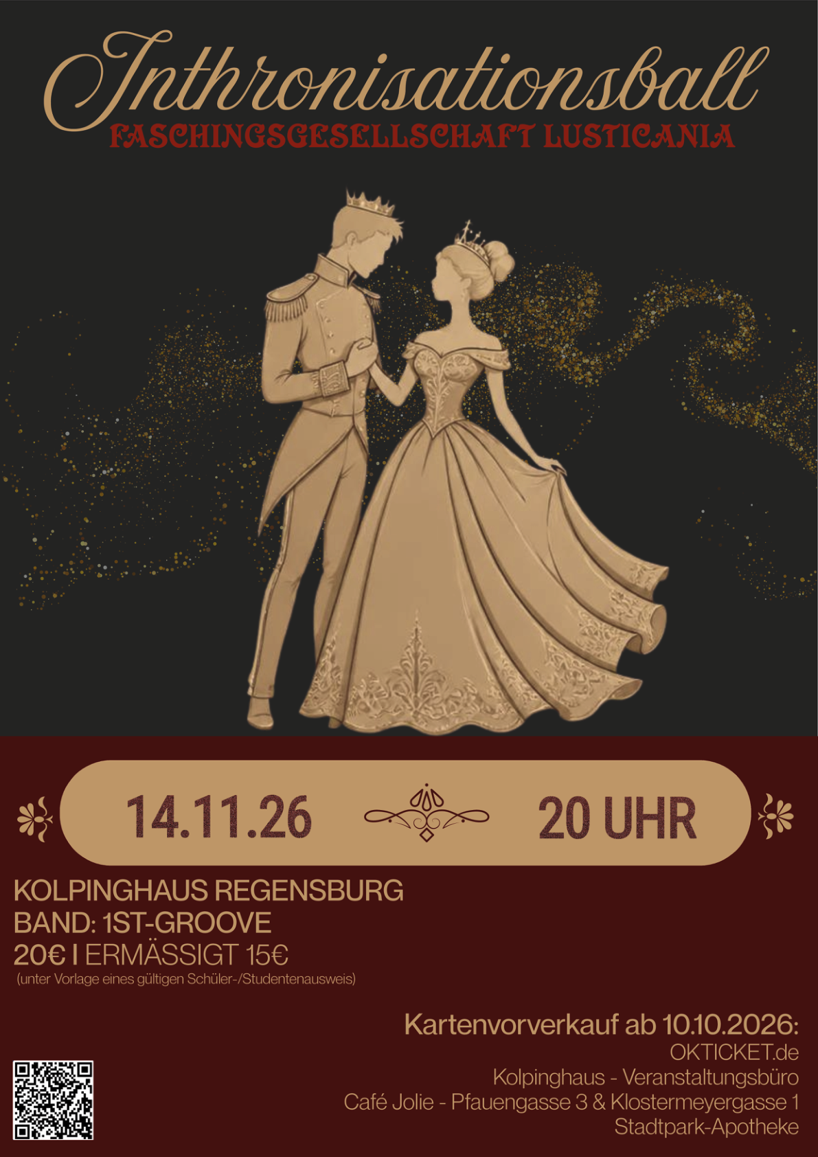 Plakat zum Inthronisationsball am 14. November 2026